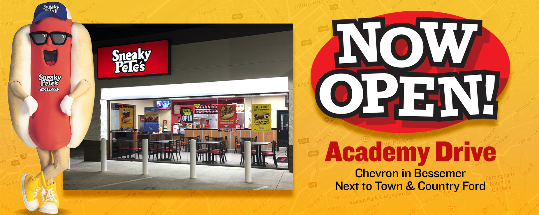 Sneaky Pete's Franchise based in Birmingham, Alabama Home